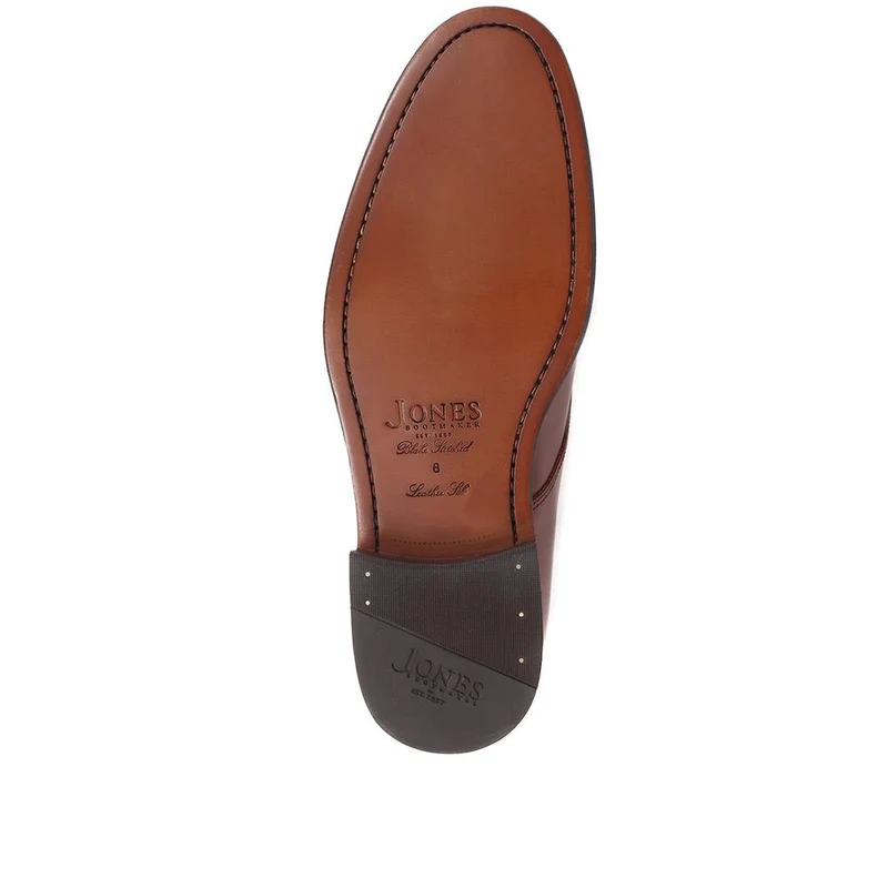 Cambridge Leather Polished Derby Shoes - CAMBRIDGE2 / 323 783 - Walnut
