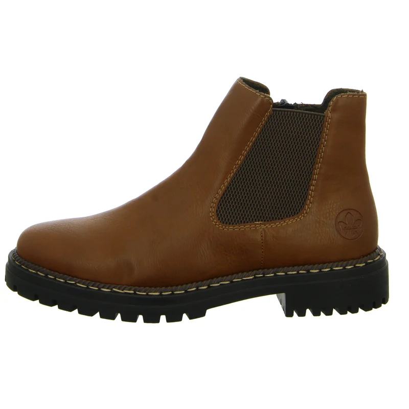 Rieker Schlupf-/Reißverschlußstiefelette Warmfutter bis 35mm Absatz (casual)