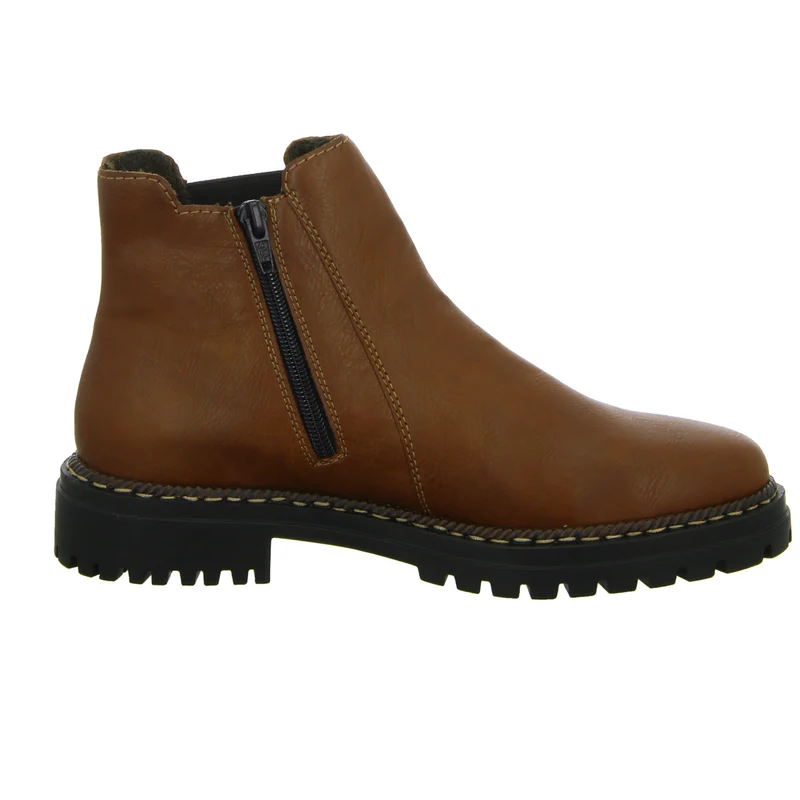 Rieker Schlupf-/Reißverschlußstiefelette Warmfutter bis 35mm Absatz (casual)
