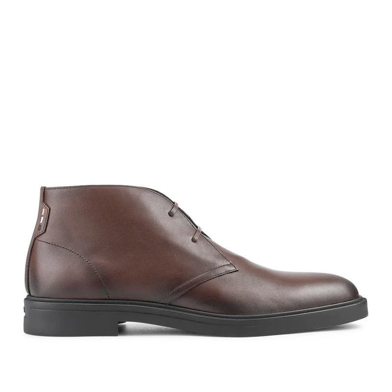 Boss Leather Desert Boots - HUGO42508 / 327 814 - Dark Brown