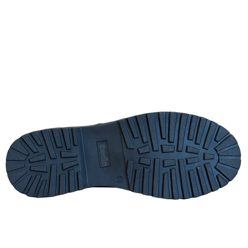 Teds Kinder Cybele Leder T-Bar Schulschuh | Schwarz