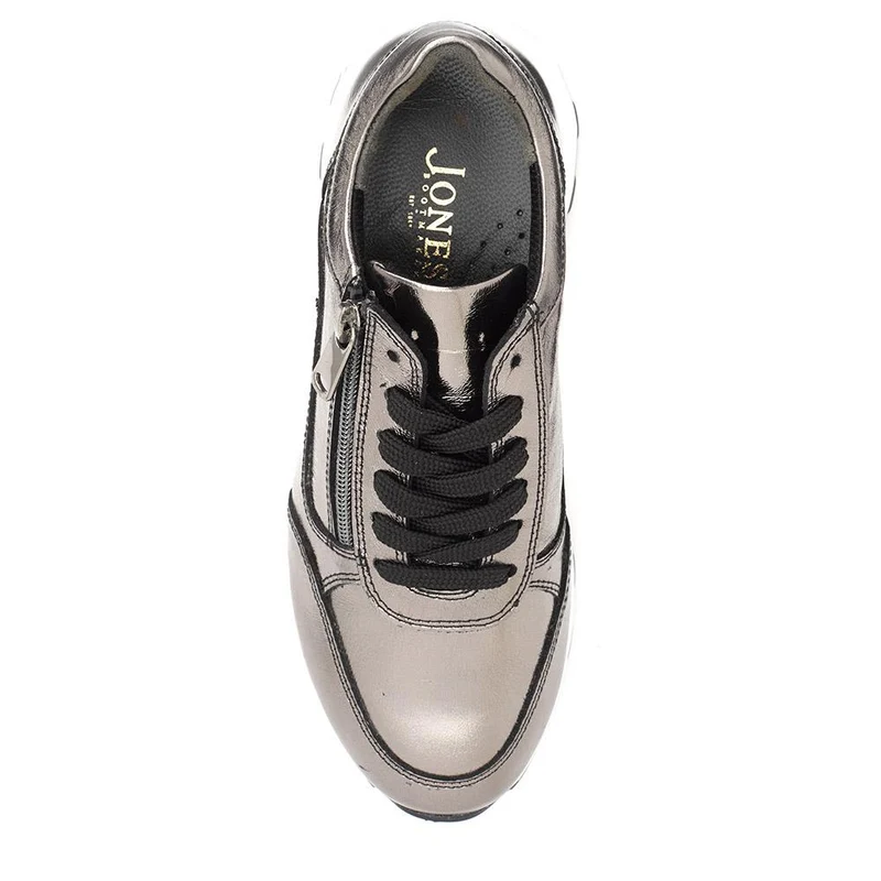Bertina Lace-Up Trainers - BERTINA / 326 249 - Pewter
