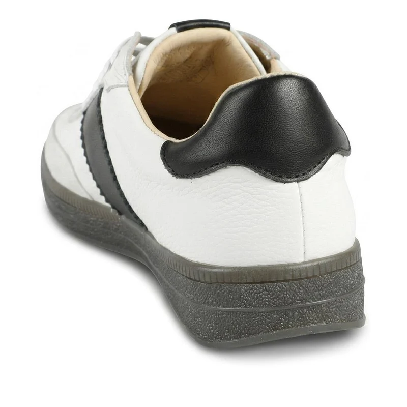 Belloza Leather Lace Up Trainers - BELLOZA / 329 272 - White-Black
