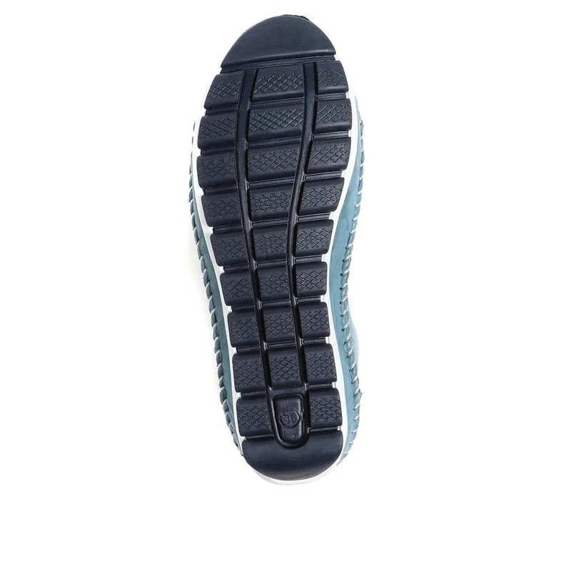 Leather Slip-On Shoes - SIMIN37001 / 323 260 - Denim