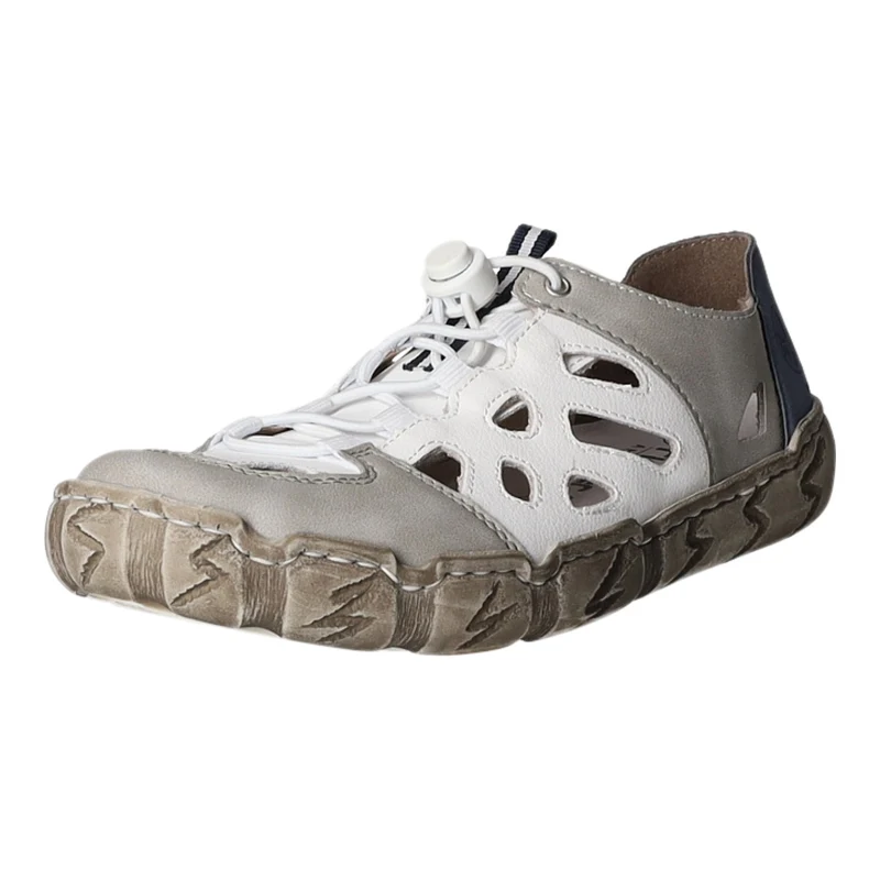 Rieker Slipper/Kletthalbschuh luftdurchlässig (durchbrochenes/geflochtenes Obermaterial)