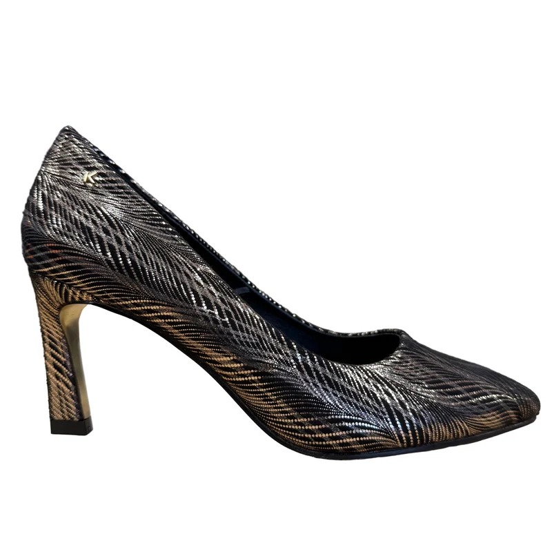 Kate Appleby Bamburgh High Heel für Damen | Schwarz-Roségold-Muster