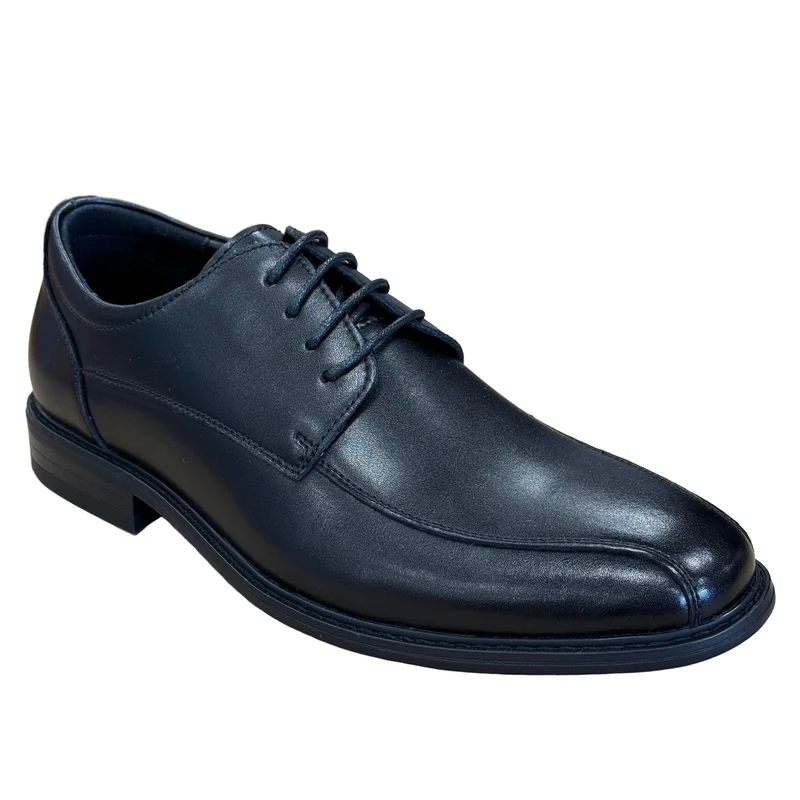 Teds Planvour Schulschuh aus glattem Leder für Kinder | Schwarz