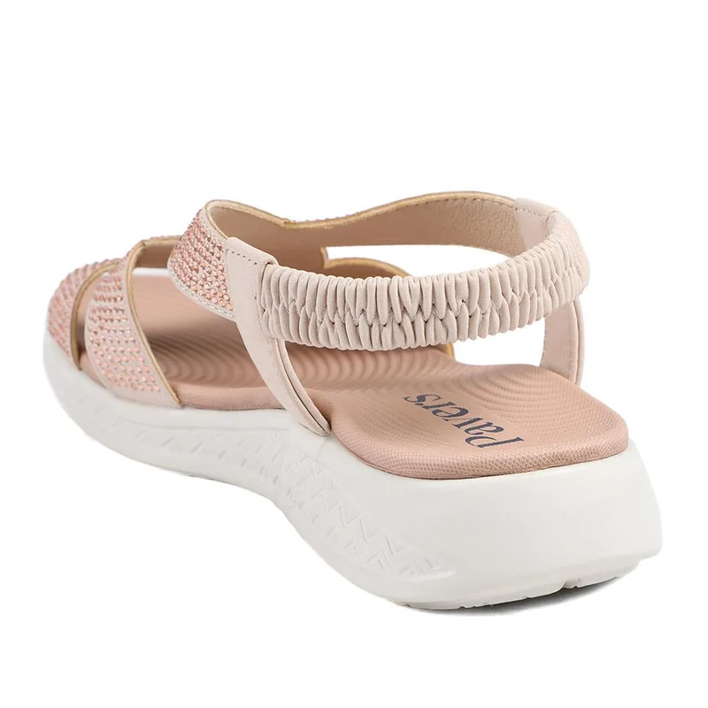 Stretch Fit Embellished Daily Sandals - BAIZH43043 / 329 308 - Pink