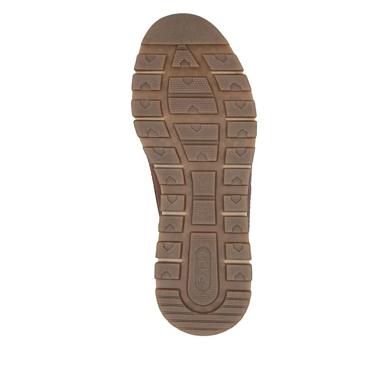 Rieker Extrabreite Leder-Sneaker für Herren | Braun