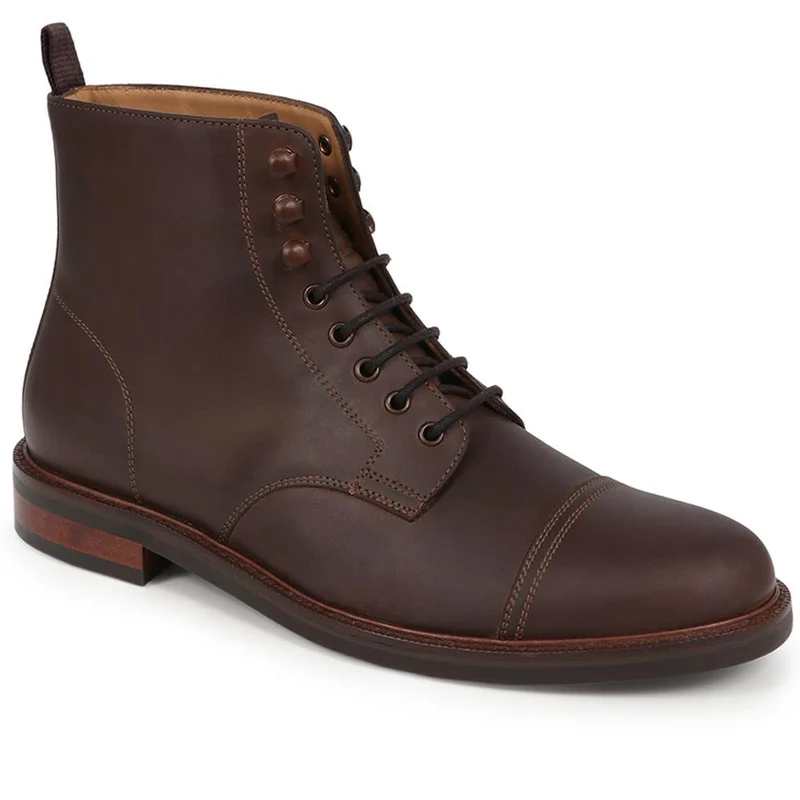 Finch Leather Lace-Up Boots - FINCH / 325 742