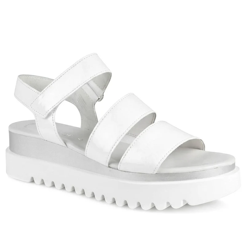 Gabor Adjustable Fasten Grippy Sandals - GABC43514 / 330 412 - White