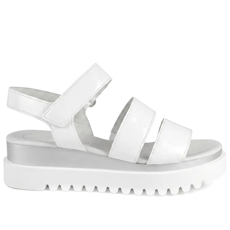 Gabor Adjustable Fasten Grippy Sandals - GABC43514 / 330 412 - White