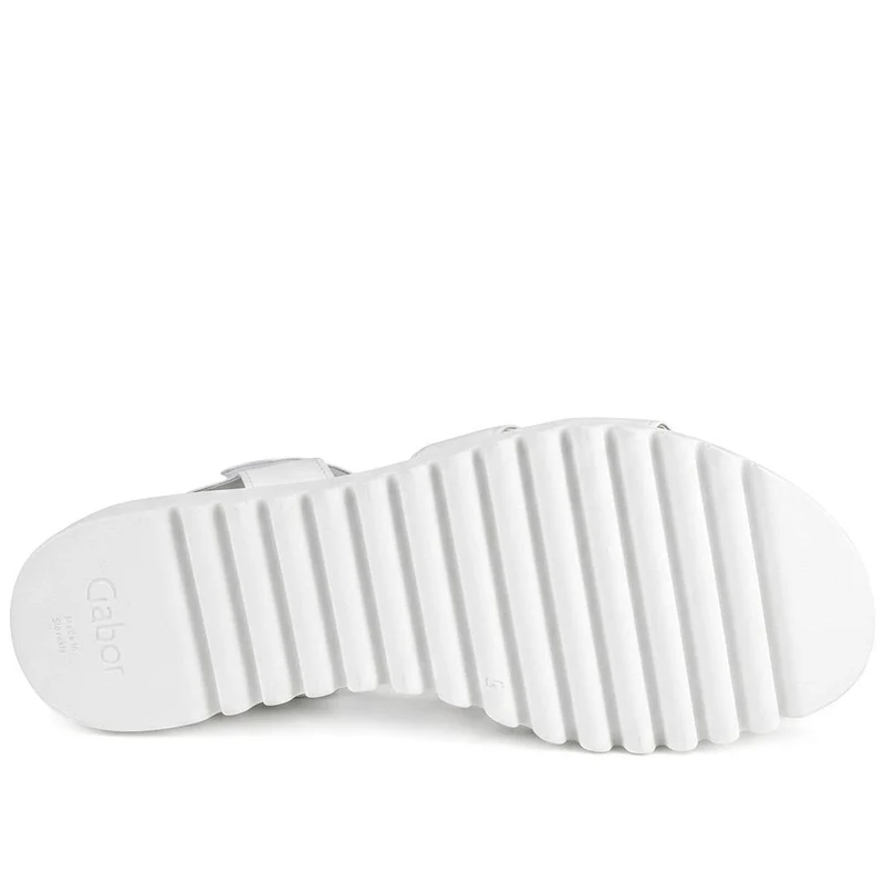 Gabor Adjustable Fasten Grippy Sandals - GABC43514 / 330 412 - White