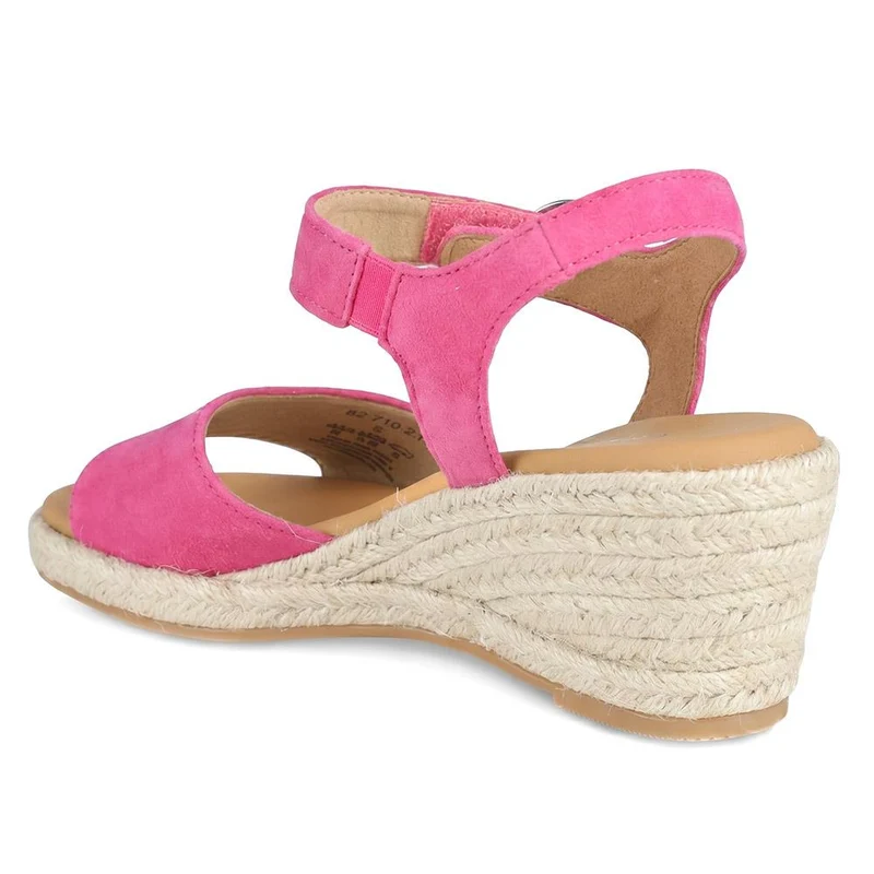 Gabor Wedge Heel Buckle Fasten Espadrilles - GABC43511 / 330 409 - Fuschia