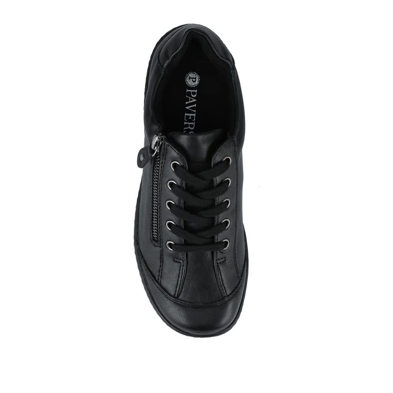Lace-Up Trainers - WBINS38061 / 324 264 - Black-Black