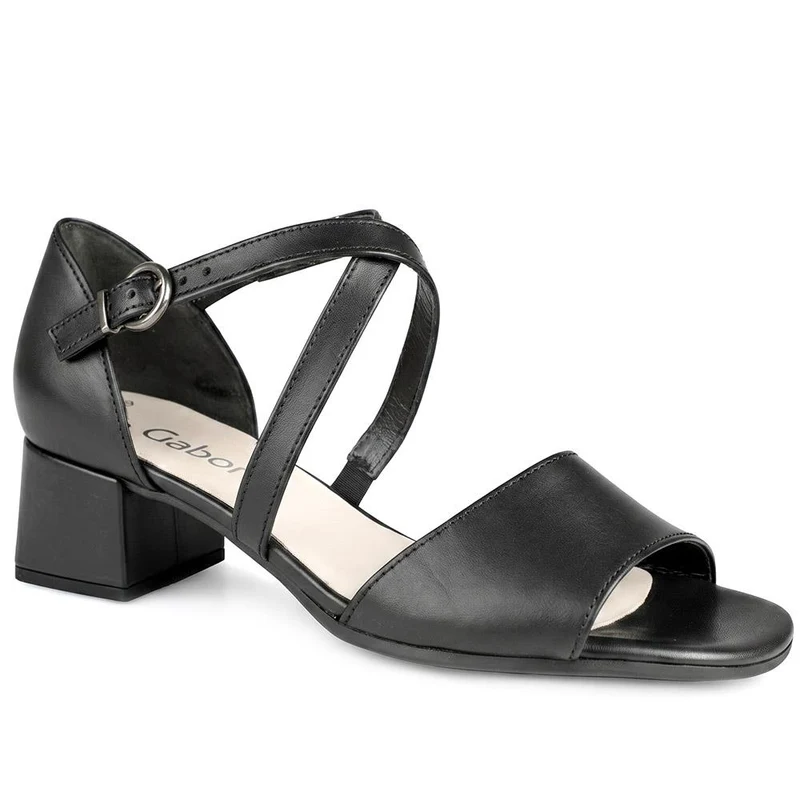Gabor Wide Fit Buckle Fasten Smart Sandals - GABC43501 / 330 400 - Black