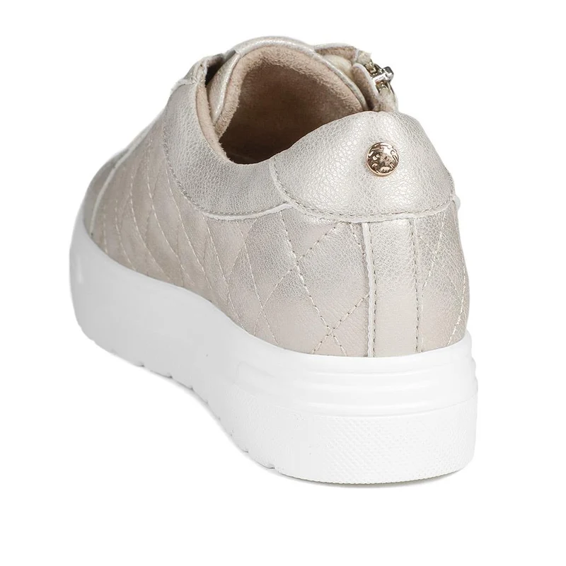 Bellissimo Wide Fit Zipped Trainers - BELWBINS43019 / 328 918 - Soft Gold