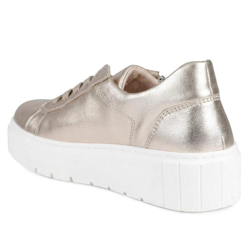 Gabor Zip & Lace Platform Trainers - GABC43508 / 330 406 - Gold