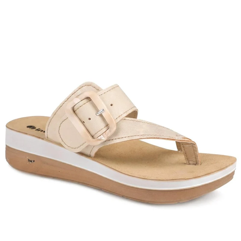 Inblu Buckle Fasten Toe Post Sandals - INB43056 / 330 395