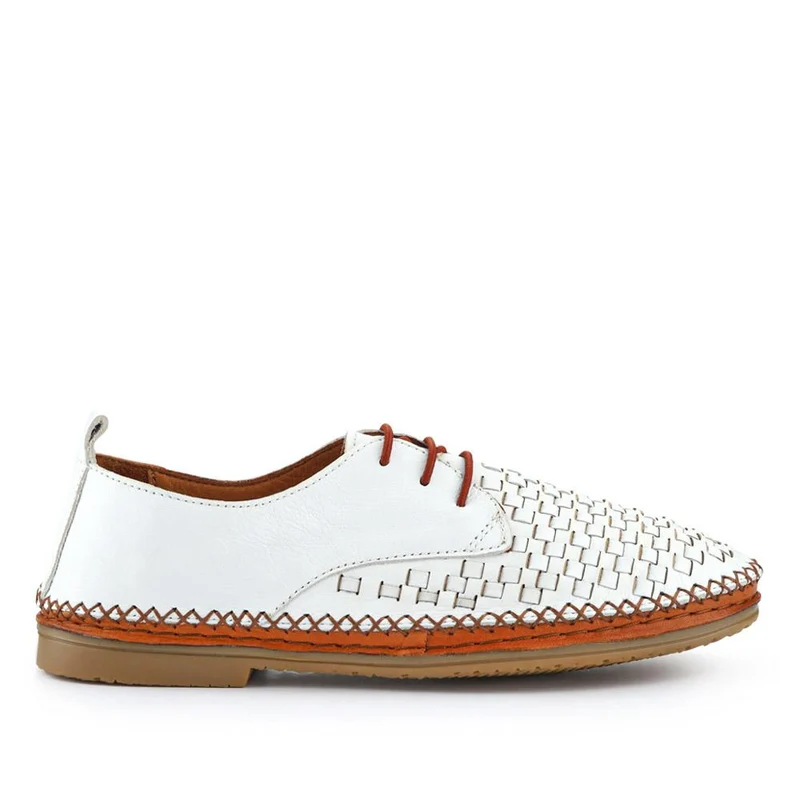 Leather Lace-Up Shoes - METIN41012 / 327 302 - White
