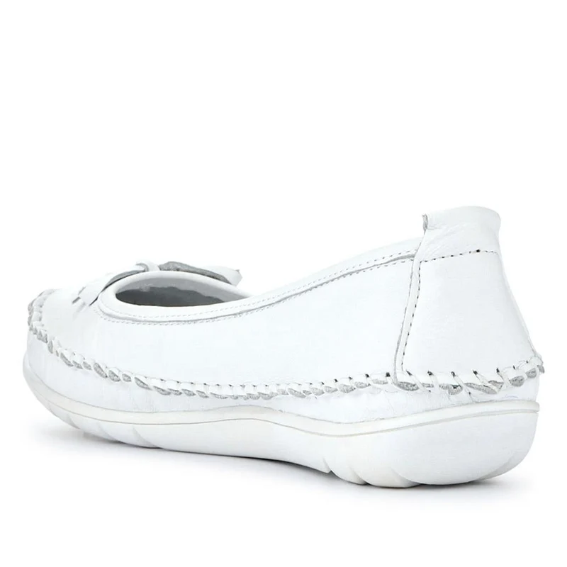 Stitched Leather Pumps - SIMIN41002 / 326 773 - White