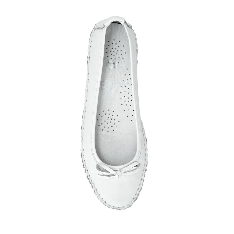 Stitched Leather Pumps - SIMIN41002 / 326 773 - White