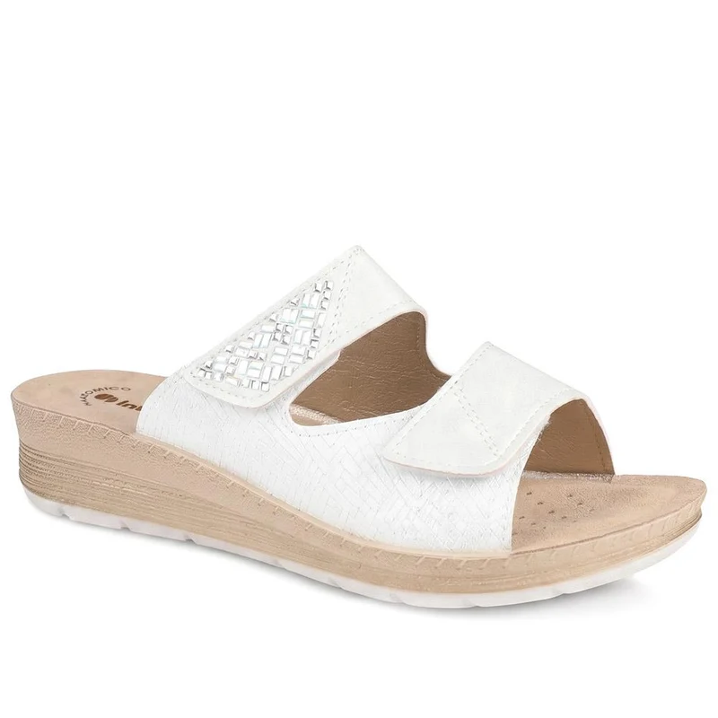 Inblu Dual Adjustable Fasten Strap Sandals - INB43047 / 330 366 - White