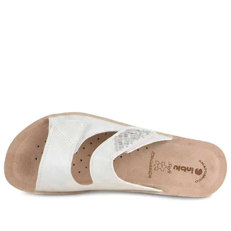 Inblu Dual Adjustable Fasten Strap Sandals - INB43047 / 330 366 - White