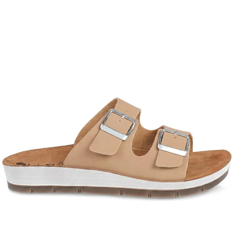Inblu Dual Touch Fasten Strap Sandals - INB43045 / 330 364 - Brown