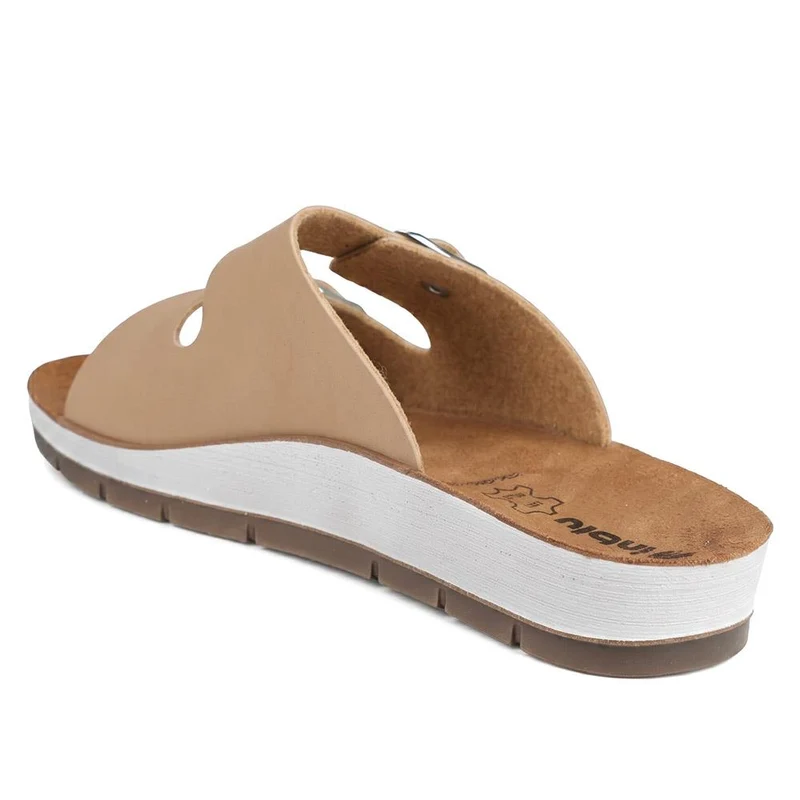 Inblu Dual Touch Fasten Strap Sandals - INB43045 / 330 364 - Brown