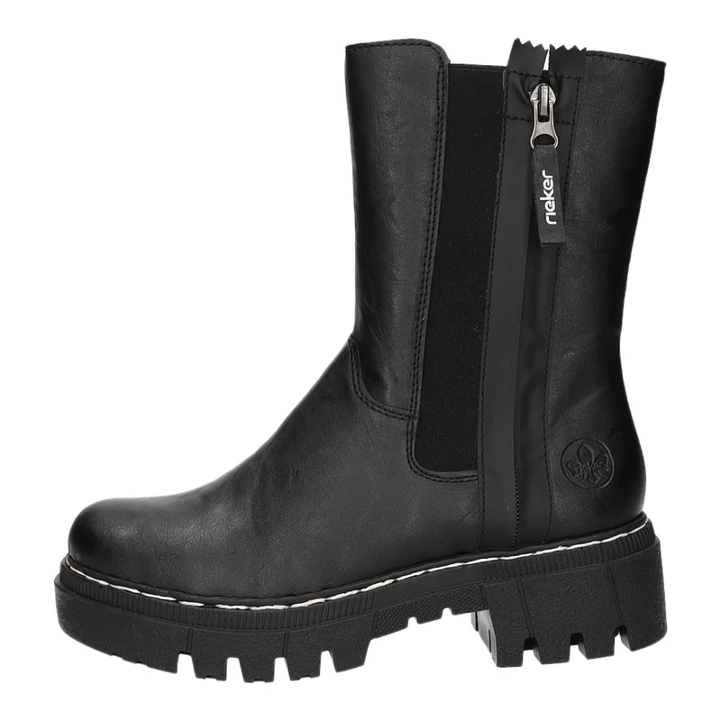 Rieker Schlupf-/Reißverschlußstiefelette Warmfutter bis 35mm Absatz (casual)