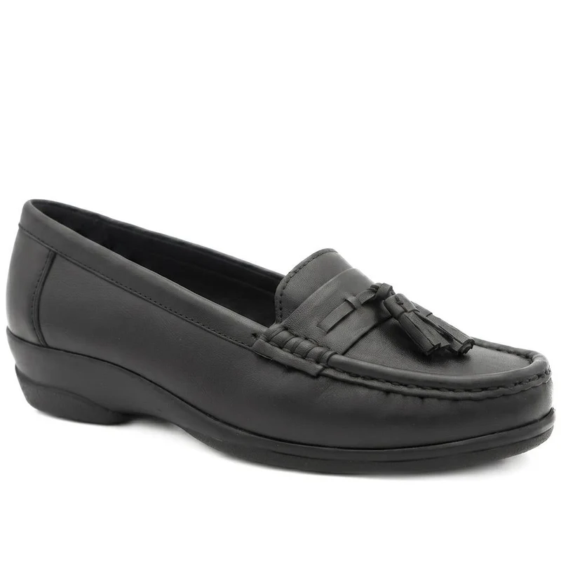 Smart Leather Tasselled Moccasins - MOEN43005 / 329 556