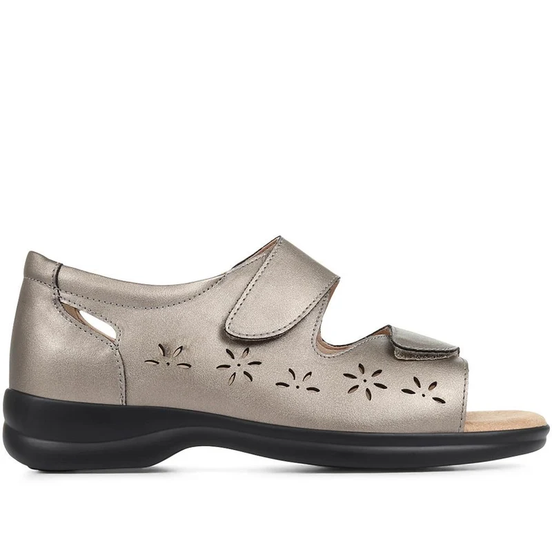 Extra-Wide Adjustable Shoes - ANITA / 321 459 - Pewter