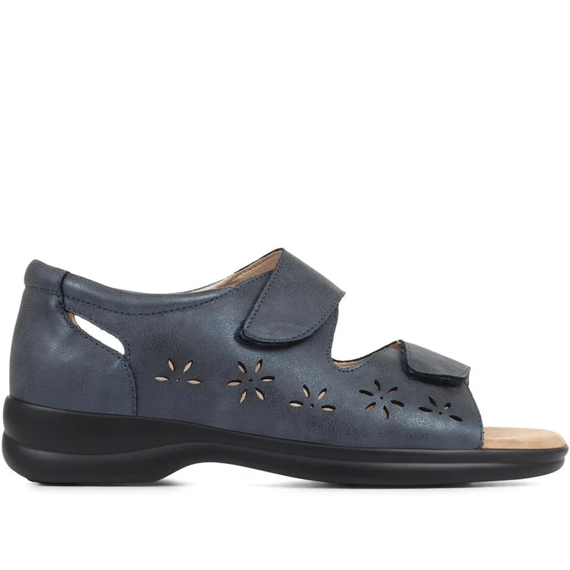 Extra-Wide Adjustable Shoes - ANITA / 321 459 - Navy
