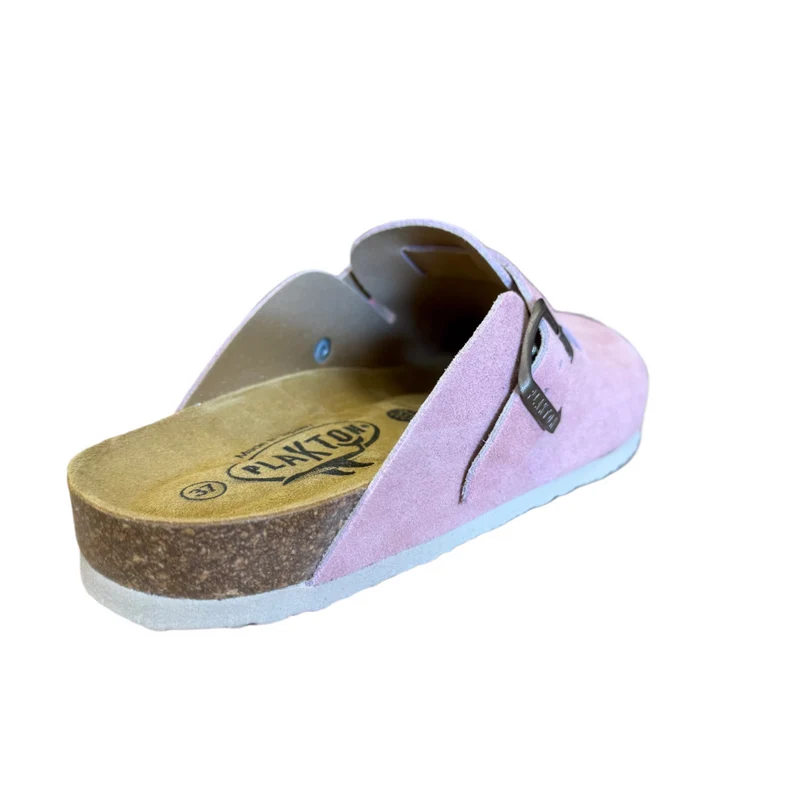 Plakton Gibraltar Wildleder-Pantoletten - Rosa