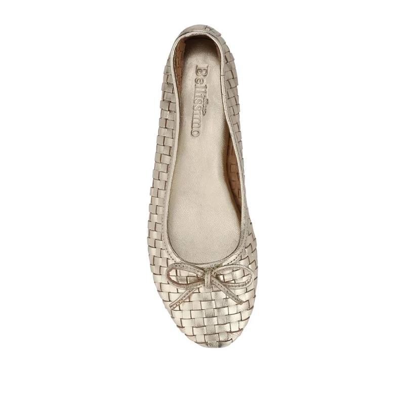 Lightweight Leather Pumps - BELSK41009 / 327 463 - Gold