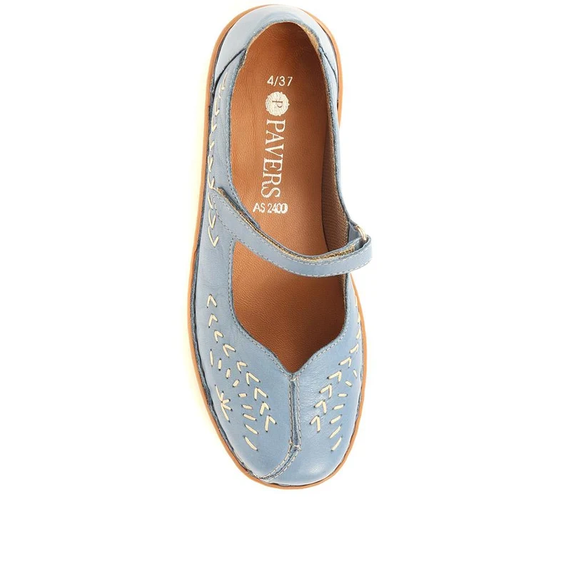 Touch-Fasten Mary Janes - AS2400 / 308 534 - Denim