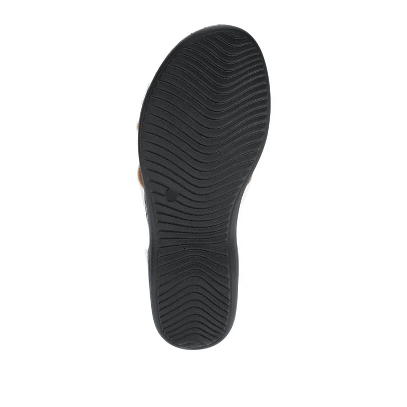 Wide Fit Elasticated Sandals - SANYI41008 / 327 449 - White