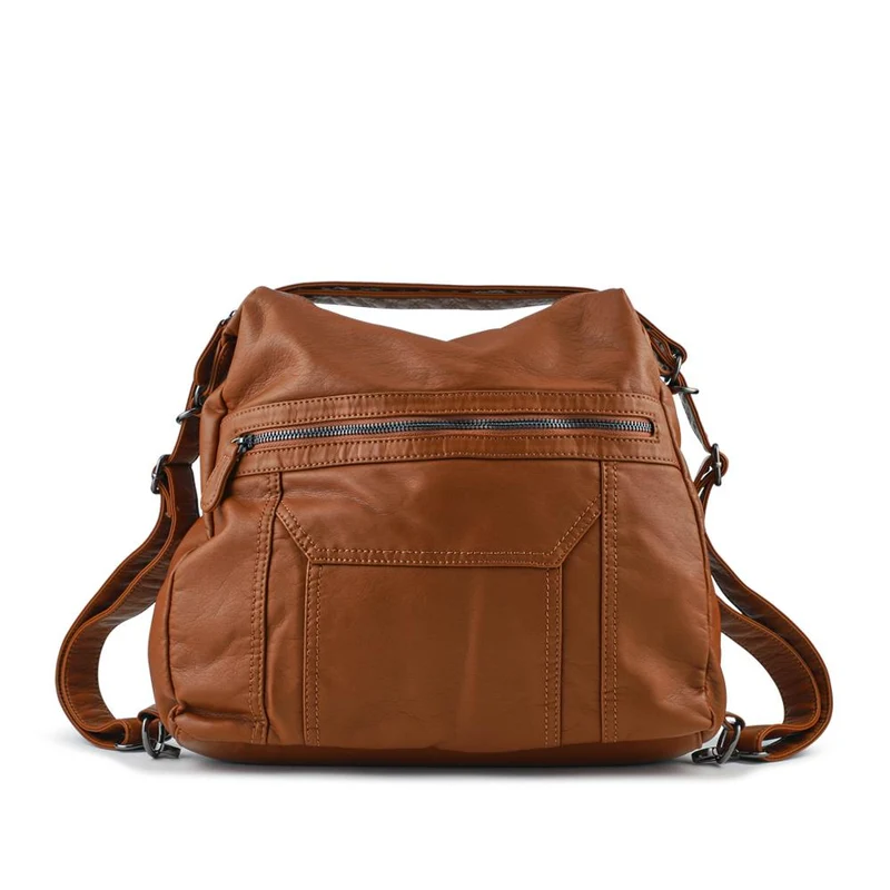 Convertible Shoulder Bag Backpack - WAHT40001 / 325 836 - Tan