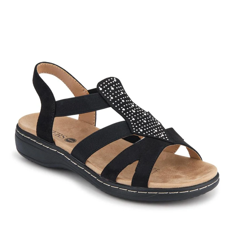 Wide Fit Elasticated Sandals - SANYI41008 / 327 449