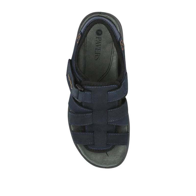 Leather Touch-Fasten Sandals - DDIN41010 / 327 397 - Navy