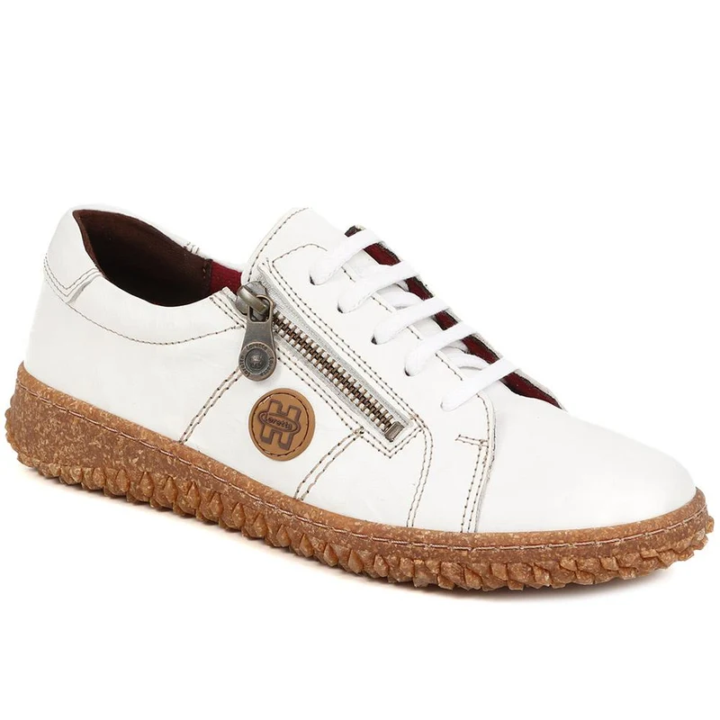 Loretta Leather Trainers - HAK38023 / 324 496 - Off White