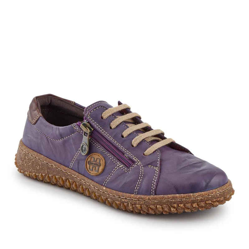 Loretta Leather Trainers - HAK38023 / 324 496 - Purple