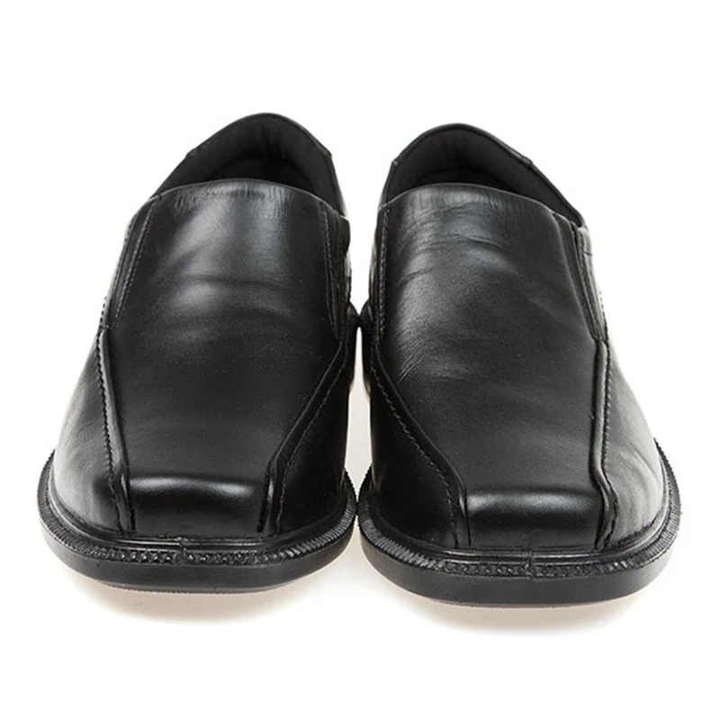 Leather Slip On Shoes - RAJ1601 / 124 914 - Black