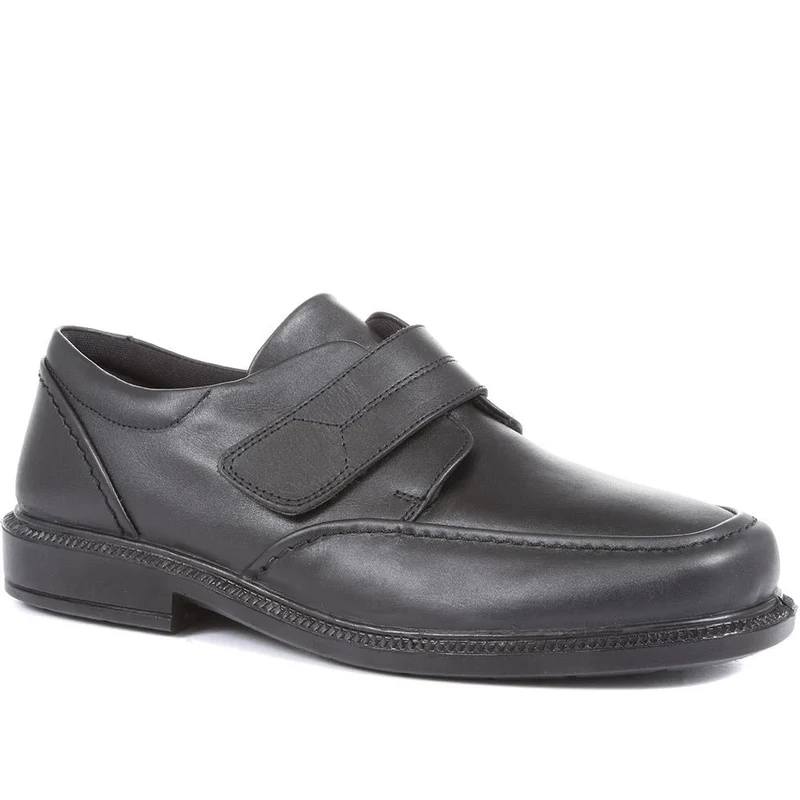 Adjustable Leather Shoes - RAJ1602 / 124 915 - Black