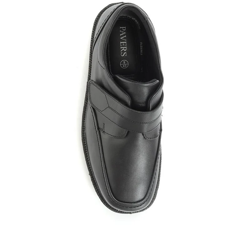 Adjustable Leather Shoes - RAJ1602 / 124 915 - Black