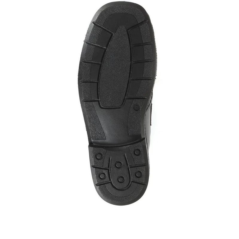 Adjustable Leather Shoes - RAJ1602 / 124 915 - Black