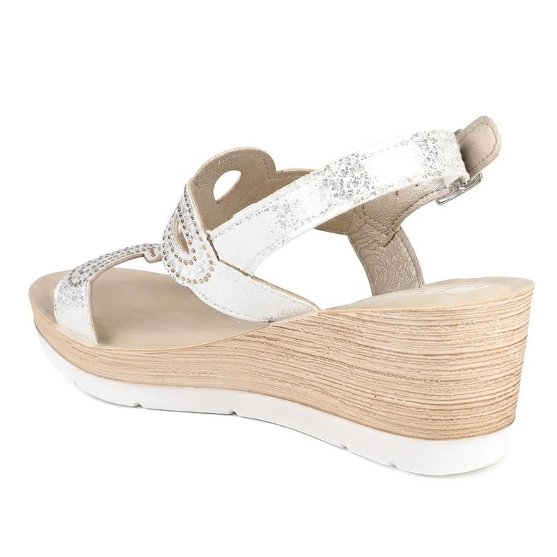 Inblu Embellished Slingback Sandals - INB43050 / 330 369 - White