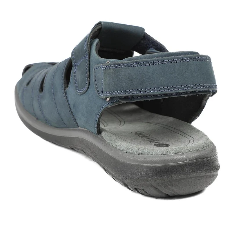 Dual Adjustable Fasten Leather Sandals - DDIN43009 / 329 104 - Denim