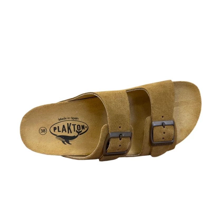 Plakton Malaga Mid Wildledersandale für Damen - Toffee